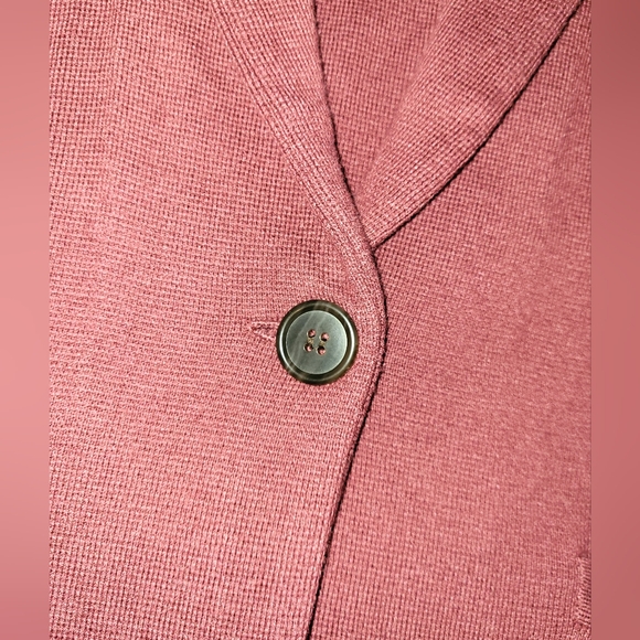 J CREW Cecile Burgundy Knit Blazer Cardigan Size Medium - Picture 5 of 8